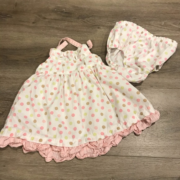 Infant Girl OSHKOSH B/'Gosh Floral Ruffle Jumper NWT $34 Size 6 Mos.